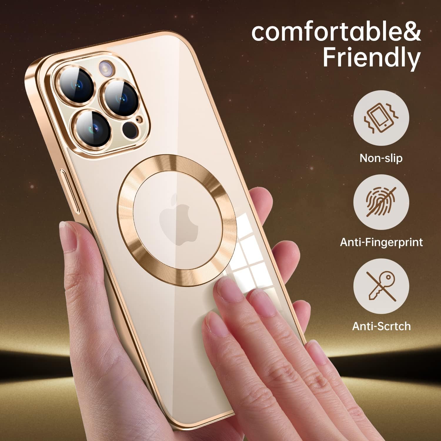 Amazon.com: Spevert Magnetic Clear Case for iPhone 14 Pro Max with
